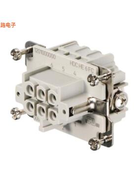 1201000000 -原装[INSERT FEMALE 6POS+1GND CRIMP无触头嵌件