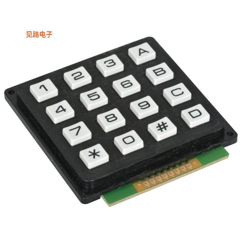 AK-1604-N-BWB -[全新KEYPAD,16 KEYS,MATRIX OUTPUT 2]