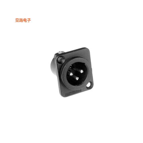 AC3MDZB BULK -[全新METAL PANEL MOUNT 3 PIN BLACK BU]