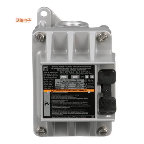2510KR2H -[全新MANUAL SWITCH 600VAC K+OPTIONS]