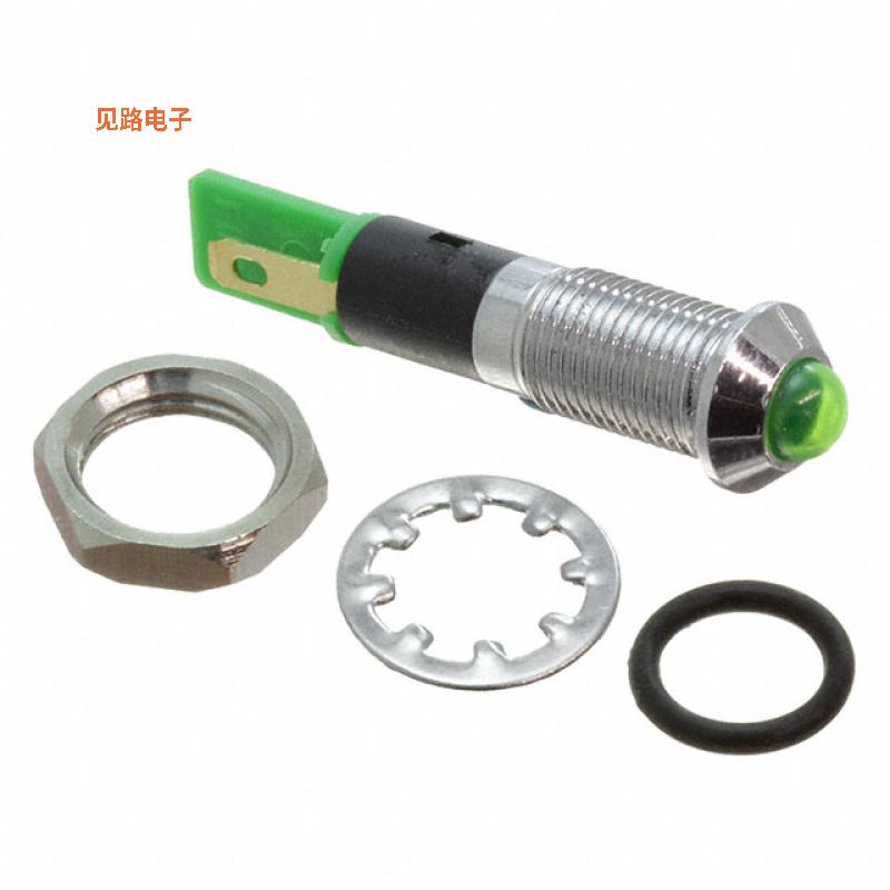 FL1M-8SJ-2-G24V-正品[LED GRN 8MM NUT 24VAC/DC STKLED