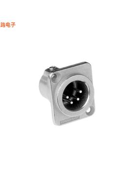 AC4MDZ -原装[CONN RCPT MALE XLR 4P SOLDER CUP插座，公形引脚