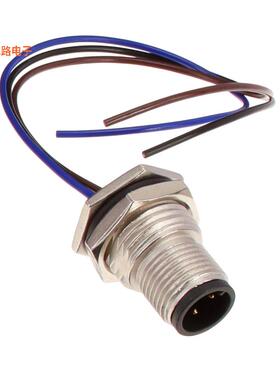 M12A-03PMMC-SF8B15 -[全新CONN PLUG MALE 3P WIR LEAD 0.49']