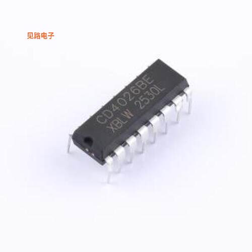 CD4026BE(XBLW) -[原装计数器/分频器DIP-16