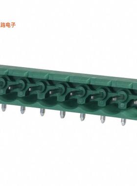 1759075 -[全新插拔式接线 间距5mm 1x8Pin 弯插 镀锡 开口]