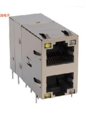 G23-21YR-010 -原装[CONN JACK 2PORT PCBRJ45