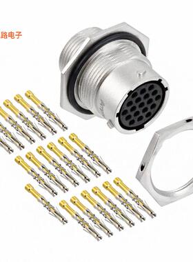 RT0W71419SNH-K -[全新CONN RCPT FMALE 19POS GOLD CRIMP]