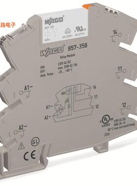 857-358 -原装[RELAY GEN PURPOSE SPDT 6A 230VDIN 轨道