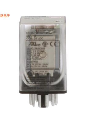 8501KPDR13P14V53 -原装[RELAY 3CO CYL PIN 6.6A@240V 24VD可插