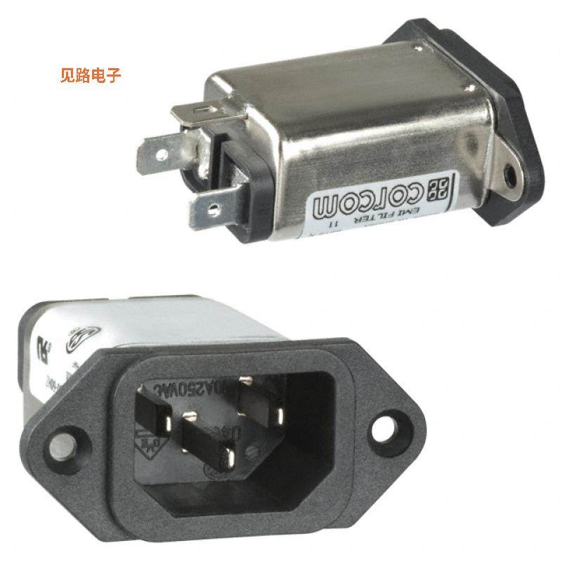 1-6609000-3 -原装[PWR ENT RCPT IEC320-C14 PANEL QCIE