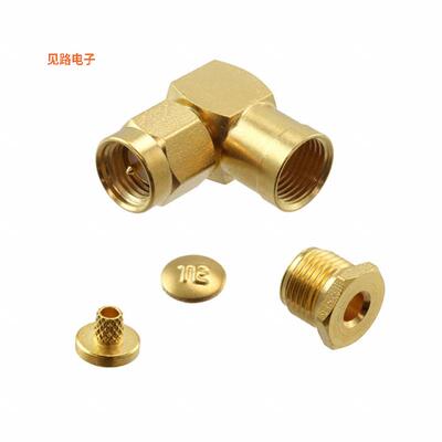 1051139-1 -原装[CONN SMA PLUG R/A 50 OHM SOLDERSMA