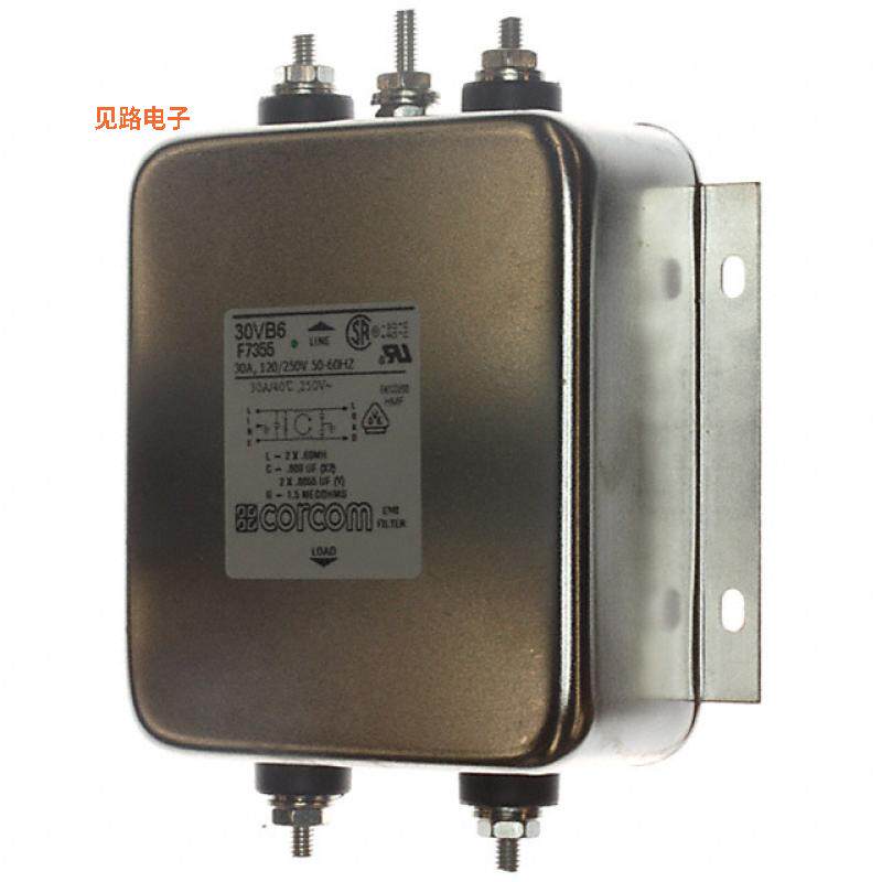 30VB6 -原装[LINE FILTER 250VAC 30A CHASS MNT单相