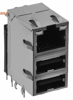 0862-1J1T-43-F -原装[CONN JACK 1PORT PCB带 USB A 的 RJ45，双