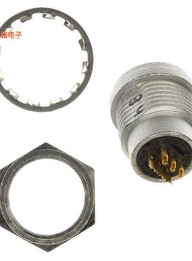 HR25A-7R-6S -[全新CONN RCPT FMALE 6P GOLD SLDR CUP]