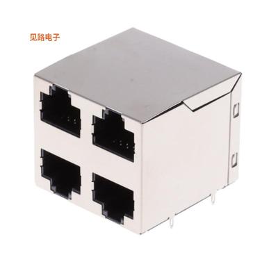 RJSGE4886401 -原装[8P8C, CAT5E, PRESSFIT, 2X2 STACK插孔