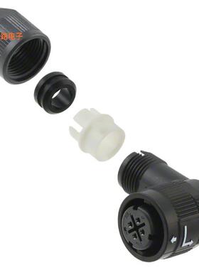 HR34B-12WLPD-4S -[全新CONN PLUG FMALE 4P SOLDER CUP]