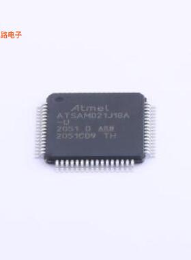 ATSAMD21J18A-AU -[原装单片机(MCU/MPU/SOC)TQFP-64(10x10)