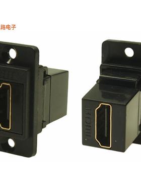 CP30700G -原装[DUALSLIM HDMI F-F BLACK PLASTICHDMI，插座