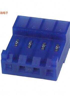 3-643821-4 -原装[CONN RCPT 4POS IDC 26AWG TIN插座