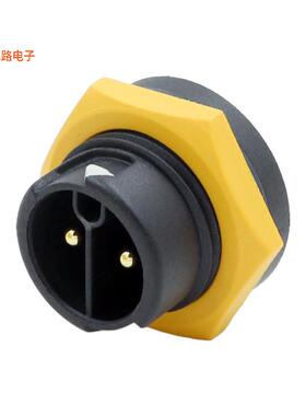 23002535-02 -[全新CONN RCPT MALE 2POS GOLD SOLDER]