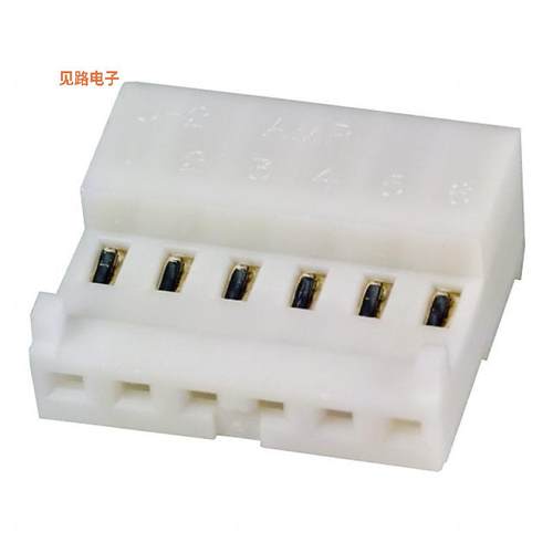 643814-6 -原装[CONN RCPT 6P IDC 24AWG TIN-LEAD插座