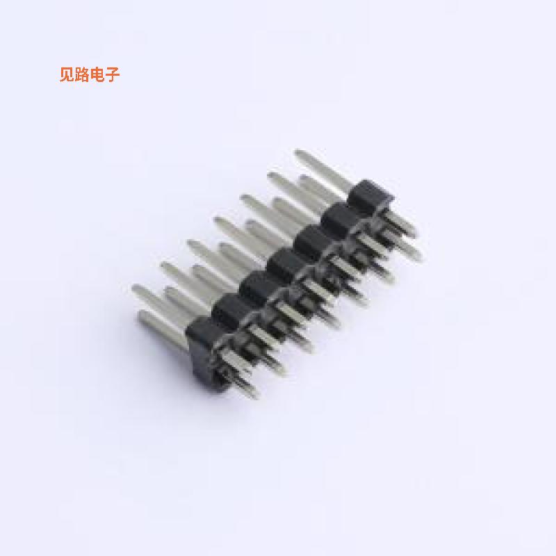 FG-PZ2.54-02-07P -原装[排针2.54 2*7 塑高2.54 直插排针