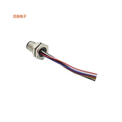 M12B-05PMMC-SF8C15 -[全新CONN PLUG MALE 5P WIR LEAD 0.49']