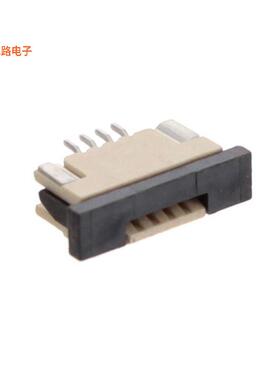ZF1-04-02-T-WT -原装[CONN FFC TOP 4POS 1MM R/AFFC