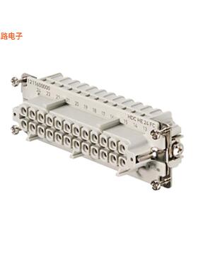1211600000 -原装[INSERT FEMALE 24POS+1GND CRIMP无触头嵌件