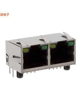 RJE392881410 -原装[RA, 8P8C, TWO PORT, WITH SHIELD,插孔