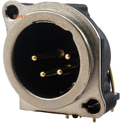 IO-XLR4-M-BH -[全新B SERIES, 4 PIN XLR, MALE, HORIZ]