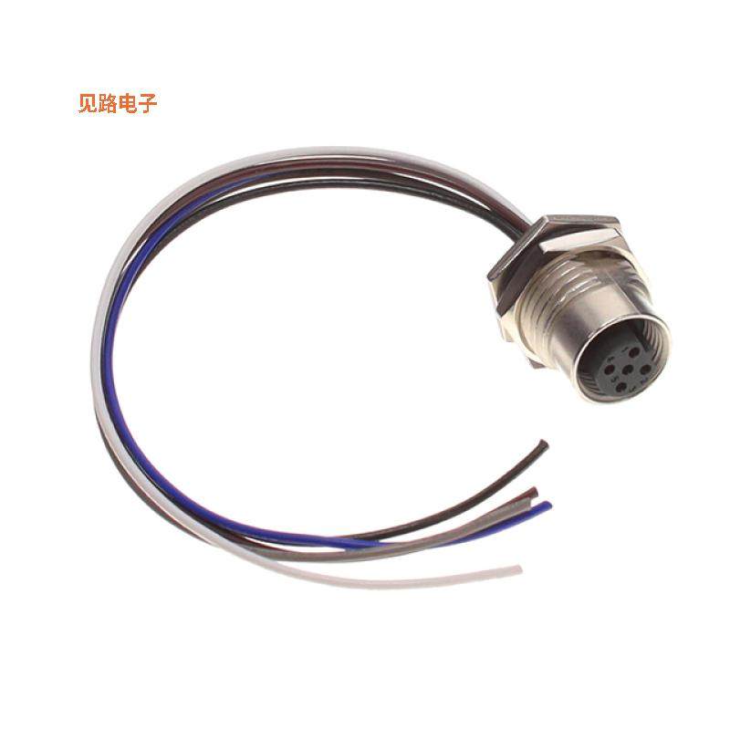 M12B-05PFFC-SF8C15 -[全新CONN RCPT FMAL 5P WIR LEAD 0.49']