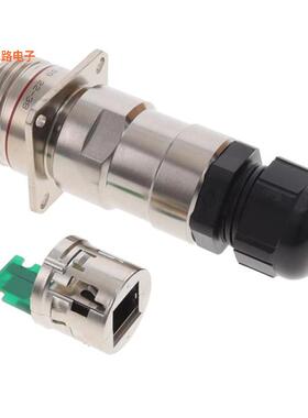 RJFTV2PE2N00 -[全新CONN MOD COUPLER 8P8C TO PCB]