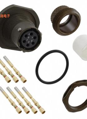 MS3124F10-6S -[全新CONN RCPT FMALE 6POS GOLD CRIMP]