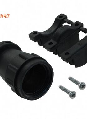 TR18ASR1N -原装[CONN BACKSHELL W/CLMP SZ18 BLACK底壳，电缆夹