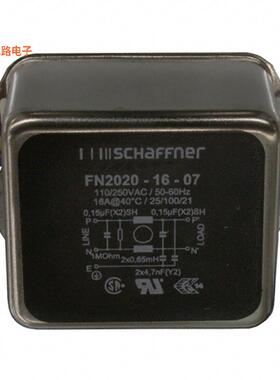FN2020-16-07 -原装[LINE FILTER 250VAC 16A CHASS MNT单相