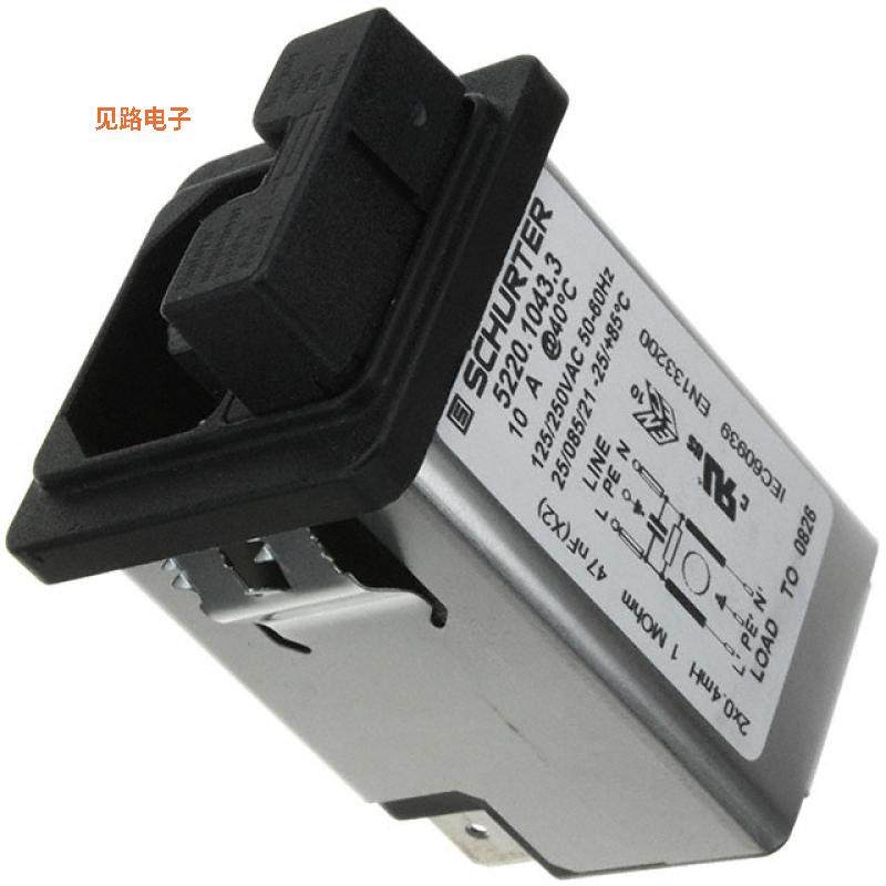 5220.1043.3 -原装[PWR ENT MOD RCPT IEC320-C14 PNLIEC