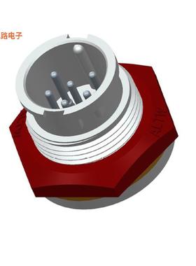 ABD-06PMMS-LC7001 -[全新CONN RCPT MALE 6P GOLD SLDR CUP]