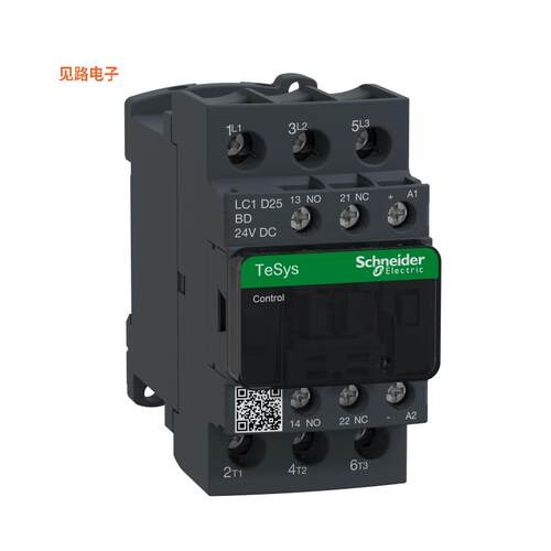 LC1D25BD -[全新TESYS3P CTR 25A AC3 11KW1NO1NC24]