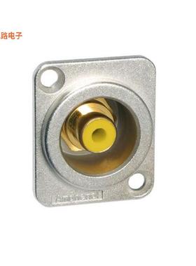 ACJD-YEL -[全新CONN RCA JACK CHASIS MOUNT YELLW]