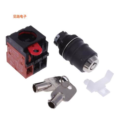 A22TK-2RR-21-K05 -[全新SWITCH KEYLCK 2POS DPST 10A 110V]