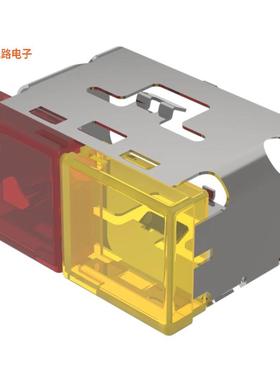 03-902.2/4 -[全新CAP PUSHBUTTON RECTANGLE R/Y]