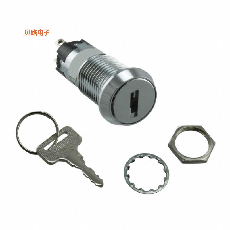 SK13EDW01-005 -[全新SWITCH KEYLOCK 3POS SPDT 3A 125V]