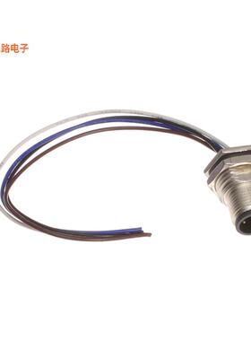 M12D-04PMMC-SF8C15 -[全新CONN PLUG MALE 4P WIR LEAD 0.49']