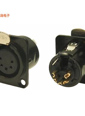 FC61950 -原装[XLR SKT FEMALE 5DCF/BM LATCH插座，母型插口