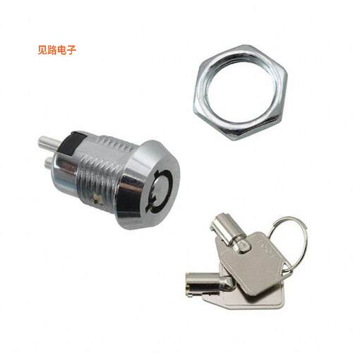 KO105A1001 -[全新SWITCH KEYLOCK 2POS SPST 1A 125V]