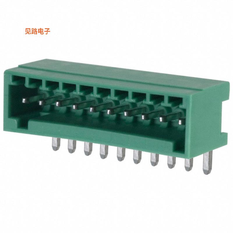 1881529 -[全新插拔式接线 间距2.5mm 1x10Pin 弯插 镀锡]