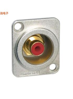 ACJD-RED -[全新CONN RCA JACK CHASIS MOUNT RED]