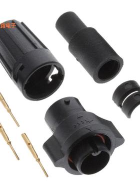 W6380-3PG-P-528 -[全新CONN PLUG MALE 3POS GOLD CRIMP]