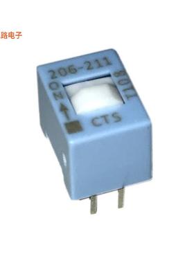 206-211 -原装[SWITCH SLIDE DIP DPST 0.05A 24VDPST